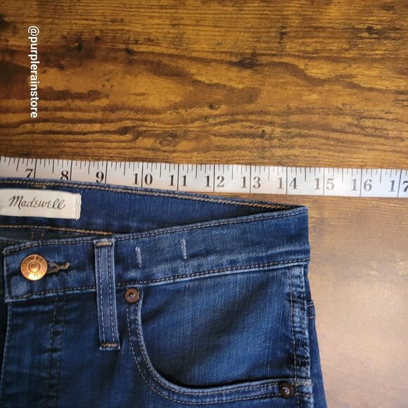 Madewell Jeans 28 Skinny 10" High Rise Medium Dark Wash Tummy Control Stretch - Picture 7 of 12